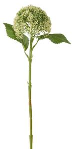 Biela dekoračné kvetina Hortenzie - 51cm - J-Line by Jolipa