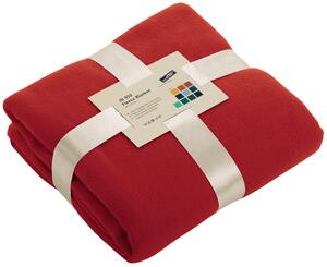 James & Nicholson Fleecová deka 130x170 cm JN950 - Červená | 130 x 170 cm