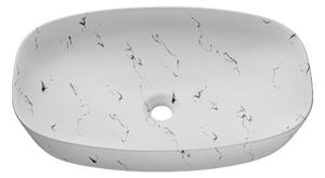 Keramické umývadlo MEGI MW13 | biela 60 cm
