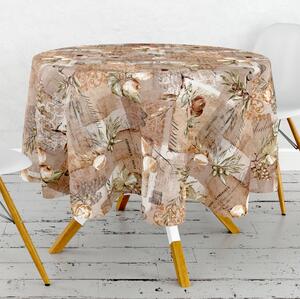 Obrus ​​PVC okrúhly Mo-6331 - Vintage Provence (rôzne veľkosti)