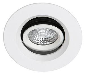 Italux DA-401C / WK-WW / 50 LED zápustné stropné bodové svietidlo Torres 1x13W | 1300lm | 3000K | IP44 - biela