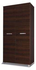 Predsieňová skriňa 100 cm so šatníkovou tyčou ANDOVER - gaštan wenge