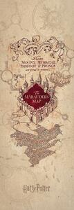 Umelecká tlač Harry Potter - Záškodnícka mapa, (64 x 180 cm)