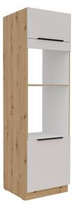 Skriňa na vstavané spotrebiče NICOLLA - šírka 60 cm, kašmír / dub artisan