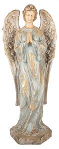 Béžová antik dekorácia socha anjel Angel Vintage - 28*20*70 cm - Clayre & Eef