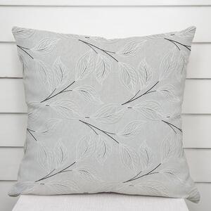 Biante Dekoračná obliečka na vankúš Leona LN-165 Popínavé lístky na sivom 30 x 50 cm