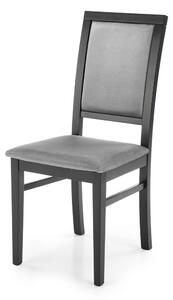 HALMAR Jedálenská stolička Kely čierna/sivá