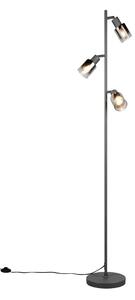 Trio TR41783042 stojacia lampa CADIZ | 10W E14 | vypínač | čierna