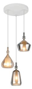 Trio T349430317 závesné stropné svietidlo ALDEA | 3x10W E14 | na lanku | žltá | biela | pestrofarebná