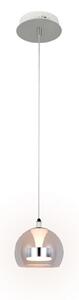 Trio T331610106 LED závesné stropné svietidlo FLYNT | 11W integrovaný LED zdroj | 1x1150lm | 2300+3000+4000K | na lanku | Trio - SwitchDimmer | chróm | číra