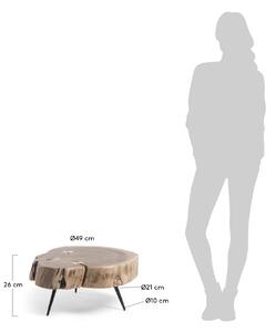 LA FORMA Odkladací stolík Rousy 26 × 47 × 49 cm
