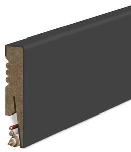 Podlahová lišta MDF hladká antracit 8x1,6cm