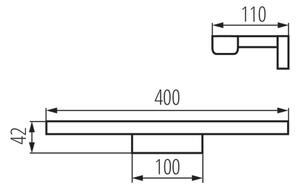 Kanlux 26683 - LED Kúpeľňové osvetlenie zrkadla ASTEN LED/8W/230V IP44