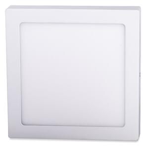Biely prisadený LED panel hranatý 220 x 220mm 18W Farba svetla Studená biela
