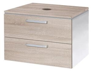 Kúpeľňová skrinka pod umývadlo Naturel Vario Dekor 69x45 cm dub bardolino VARIODESK75ZBIDB