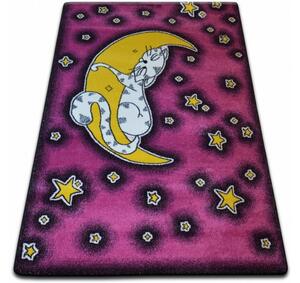 Dywany Lusczow Kusový koberec KIDS mačka ružový C414