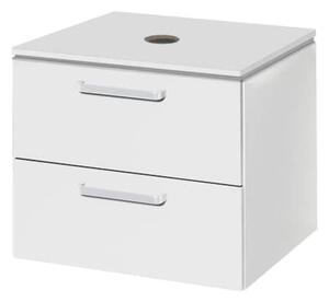 Kúpeľňová skrinka pod umývadlo Naturel Vario Dekor 54x45 cm biela VARIODESK60ZBIBL