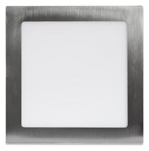 Strieborný vstavaný LED panel hranatý 225 x 225mm 18W Farba svetla Denná biela – LED panely
