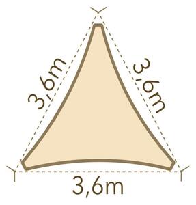 Anndora Slnečná clona 3,6m HDPE — piesková