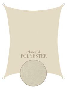 Anndora Slnečná clona 3x4m Polyester — krémová
