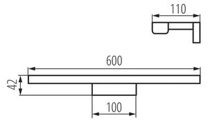 Kanlux 26687 - LED Kúpeľňové osvetlenie zrkadla ASTEN LED/12W/230V IP44 biela