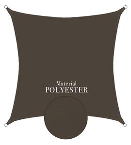 Anndora Slnečná clona 3x3m Polyester UV ochrana — antracitová