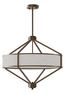 Open Design OR85846 - Luster na tyči ZUNDO 4xE27/15W/230V hnedá/béžová
