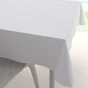 Biante Dekoračný štvorcový obrus Monako PM-124 Pruhovaná šachovnica biela 60x60 cm