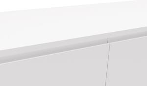 Biela Nízka komoda 120 × 40 × 45 cm SALESFEVER