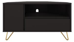 Čierna Nízka komoda 100 × 50 × 58 cm SALESFEVER