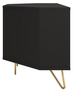 Čierna Nízka komoda 100 × 50 × 58 cm SALESFEVER