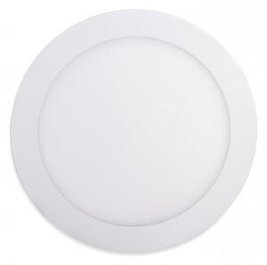 Biely vstavaný LED panel guľatý 300mm 24W Economy Farba svetla Teplá biela – LED panely > Vstavané LED panely