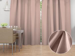 Biante Zamatový záves Velvet Prémium SVP-043 Púdrovo ružový - šírka 135 cm 135x140 cm
