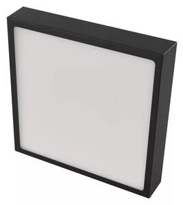 Čierny prisadený LED panel s tenkým rámčekom hranatý 225 x 225mm 21W CCT Premium
