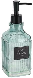Dávkovač mydla Savon, modrá/s čiernymi prvkami, 500 ml