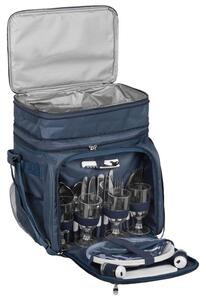 Anndora Chladiaca taška a príslušenstvo 29 ks pre 4 osoby - Modrá s prúžkami TW-3018-232