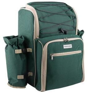 Anndora Piknikový batoh pre 4 osoby + príslušenstvo — Zelená