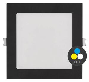 Čierny vstavaný LED panel hranatý 170 x 170mm 12,5W CCT Premium – LED panely > Vstavané LED panely