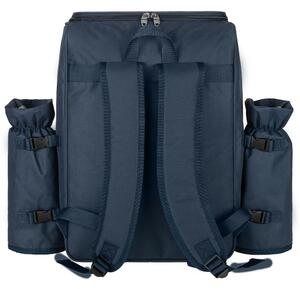 Anndora Piknikový batoh pre 4 osoby + príslušenstvo — Modrá s prúžkami