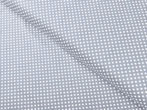 Biante Bavlnená obliečka na vankúš Sandra SA-342 Biele bodky na sivom 30 x 50 cm