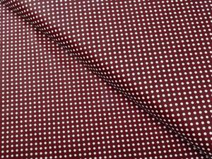 Biante Detské bavlnené posteľné obliečky do postieľky Sandra SA-339 Biele bodky na tmavo červenom Do postieľky 90x120 a 40x60 cm