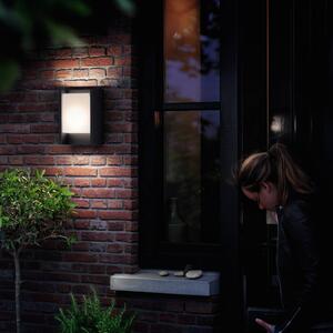 Philips LED vonkajšie nástenné svietidlo Arbour UE, sada 2 ks, 700 K, Čierna, Hliník, Moderný, Nástenné svietidlo