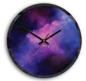 Mazur Nástenné hodiny Galaxy fialové