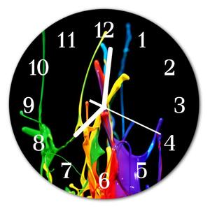 Sklenené hodiny okrúhle Farba fi 30 cm