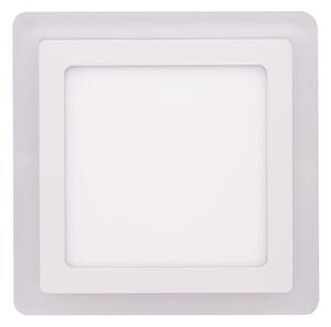 Biely vstavaný LED panel hranatý 195 x 195mm 12W+4W podsvietený