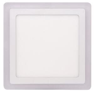 Biely vstavaný LED panel hranatý 245 x 245mm 18W+6W podsvietený – LED panely > Vstavané LED panely