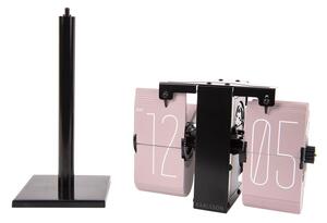 KARLSSON Ružové stolné hodiny Flip – No Case Mini 20,6 × 7,5 × 13,9 cm