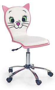 HALMAR Kancelárska stolička Catty bielo-ružová