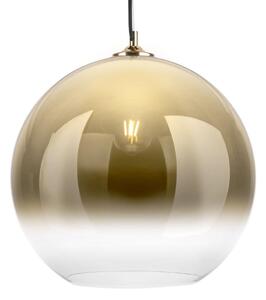 LEITMOTIV Závesná lampa Bubble – zlatá ∅ 40 × 36,5 cm
