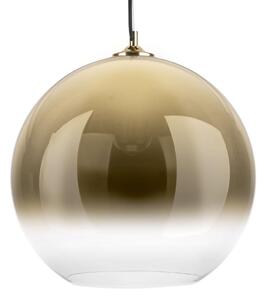 LEITMOTIV Závesná lampa Bubble – zlatá ∅ 40 × 36,5 cm